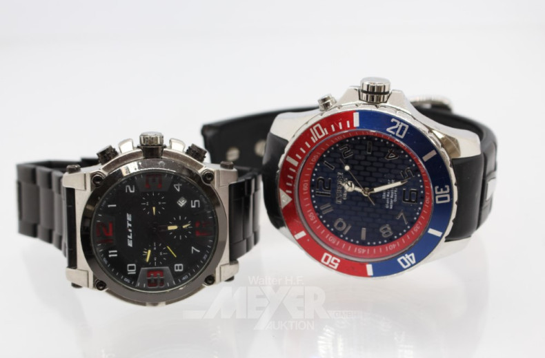 2 Armbanduhren Elite Kyboe,