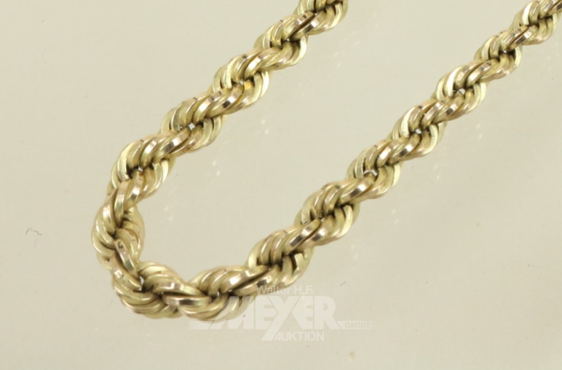 Kordelhalskette, 333er GG,