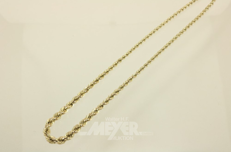 Kordelhalskette, 333er GG,