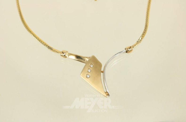 Collier, 585er GG, ca. 9 g