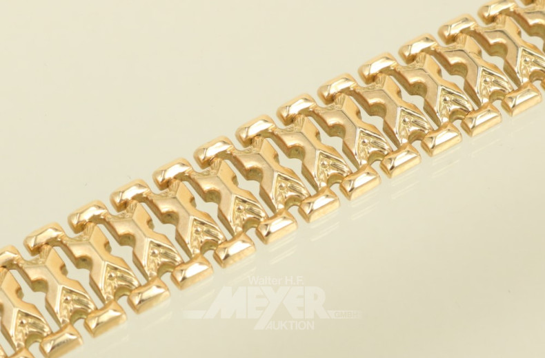 Armband, 750er GG, ca. 23 g
