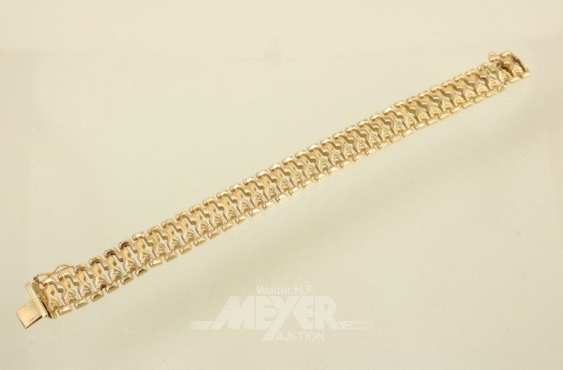 Armband, 750er GG, ca. 23 g