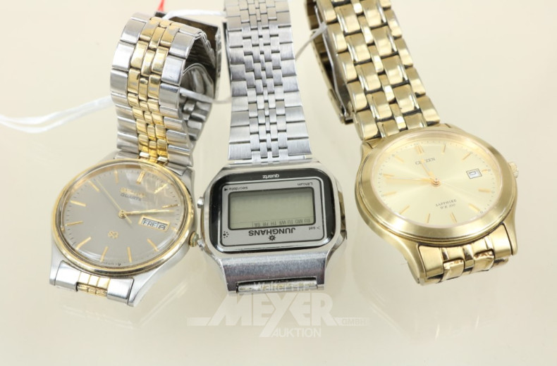 3 Herrenarmbanduhren: SEIKO, CITIZEN,