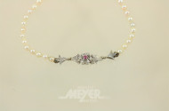 Perlenkette mit Schließe aus 750er WG