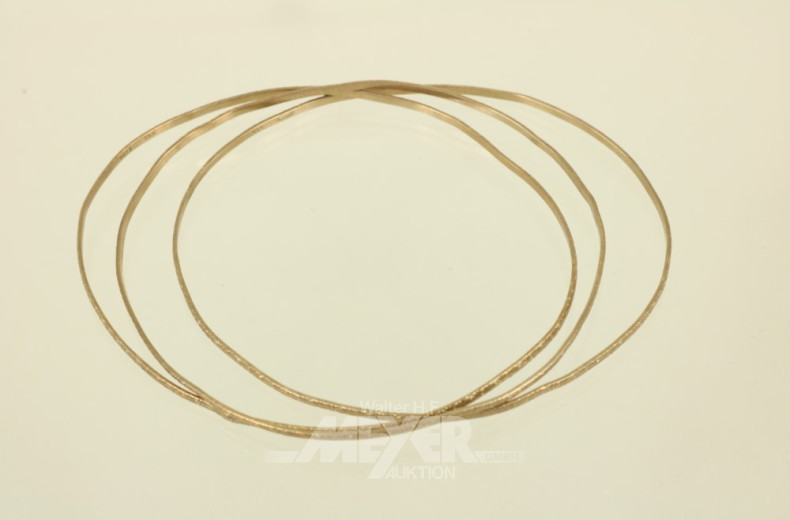 3 Armreifen, 333er GG sowie