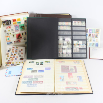 6 Briefmarken-Alben: Deutschland/Welt