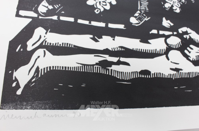 25 div. Aquarelle, Drucke, Gemälde: