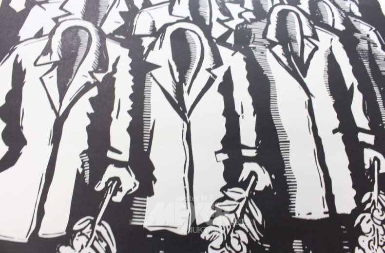 25 div. Aquarelle, Drucke, Gemälde: