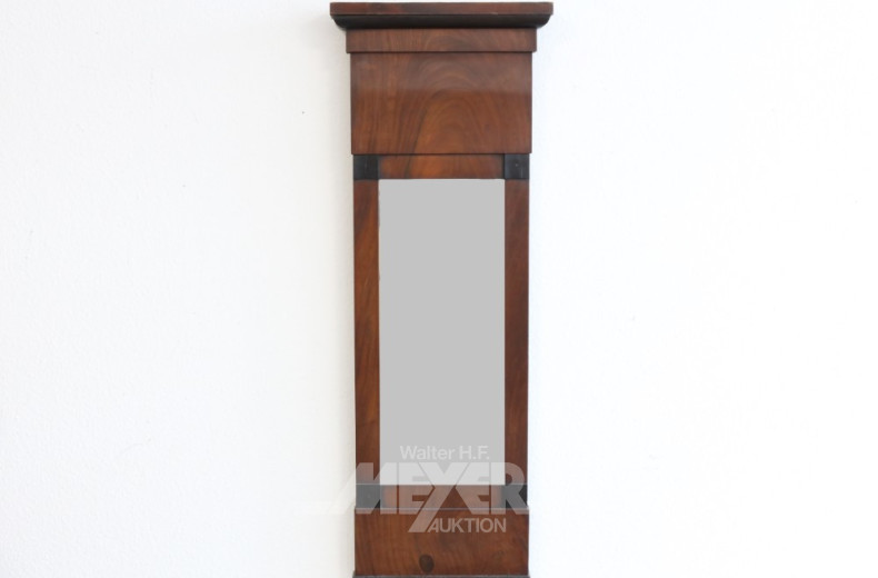 schmaler Biedermeierspiegel, 19. Jh.,