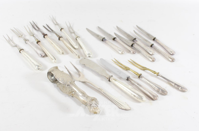 Posten versch. Besteck- und