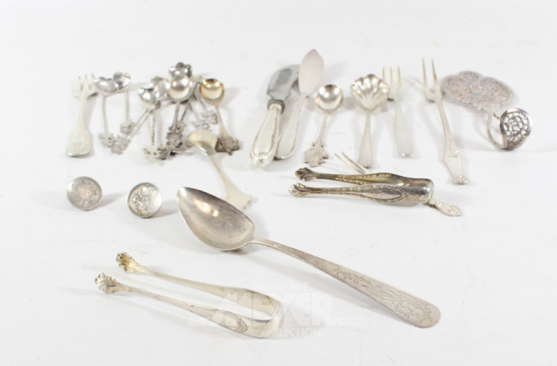 Posten versch. Besteckteile: