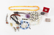 kl. Posten Modeschmuck: Brosche,