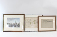 8 versch. Bilder und Drucke, gerahmt