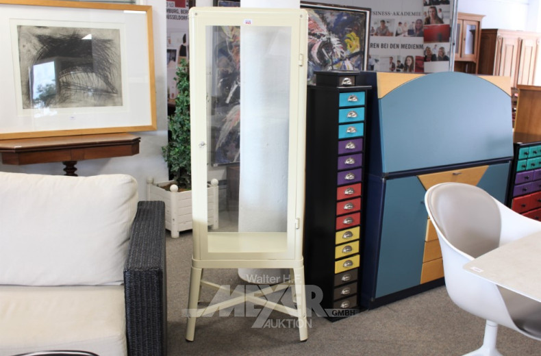 Vitrine IKEA, beige, mit Glasböden