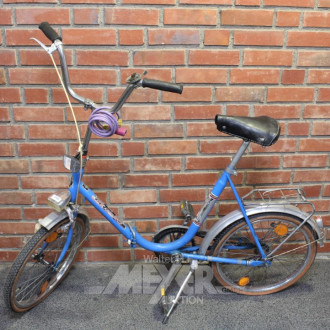 Klapp-Fahrrad, blau