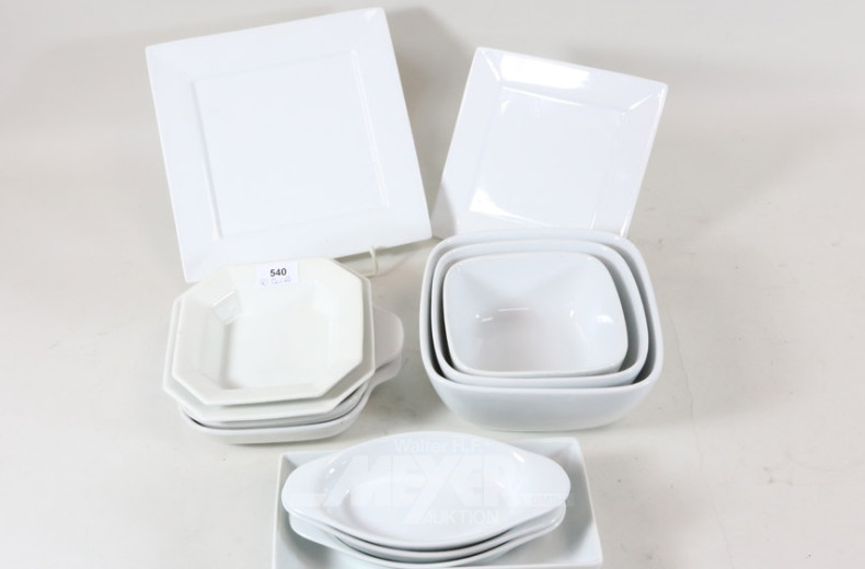 Porz.- u. Keramik- Speise-Service-Teile,