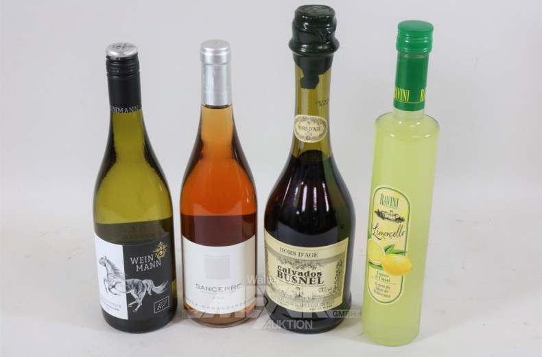 Posten Alkoholika: 20 div. Flaschen Wein