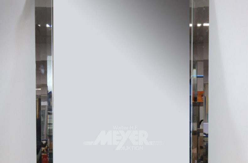 Spiegel, 3-fach facet., ca. 92x 70 cm