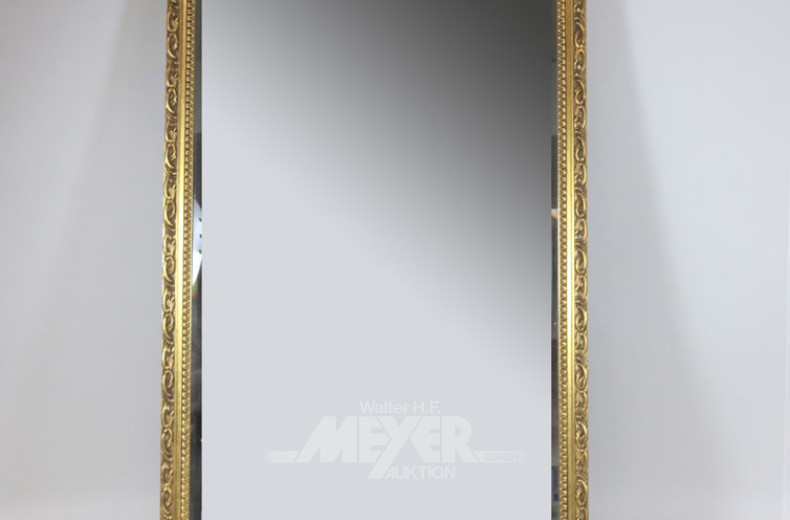 Spiegel, facet., ca. 82x50 cm,