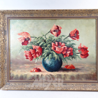Gemälde ''Mohnblumen in der Vase''