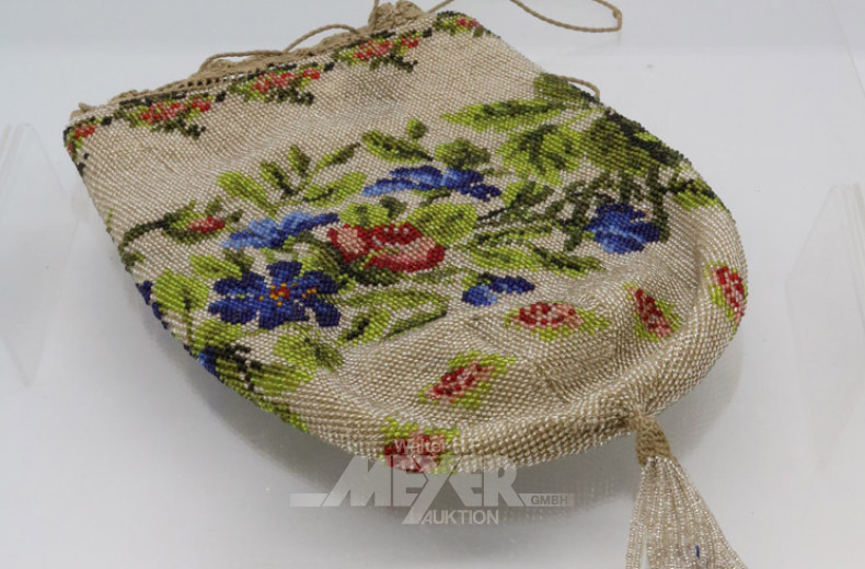 2 Abendtaschen, Perlenstickerei