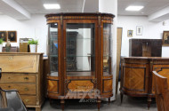 franz. Stil Halbrund-Vitrine,
