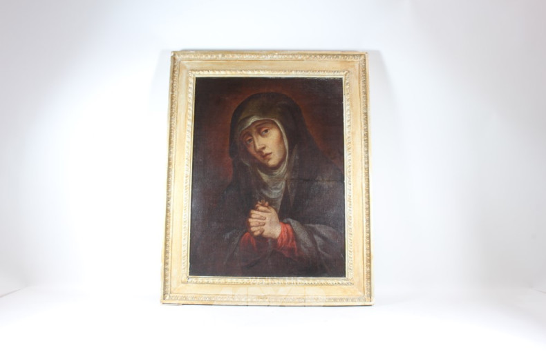 Öldruck ''Die Betende'', ca. 55 x 43 cm,