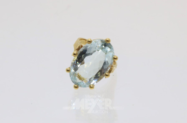 Damenring, 750er GG, besetzt mit