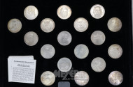 Sammlung 5 DM-Gedenkmünzen, 44 Stück