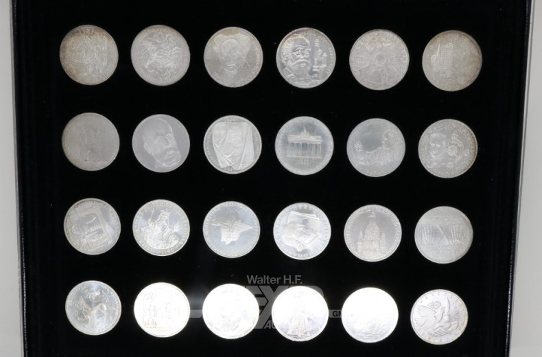 Sammlung 10 DM-Gedenkmünzen, 37 Stück