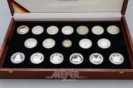 Sammlung Gedenkmünzen, Silber, 36 Stück