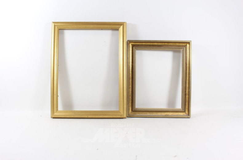 7 versch. Bilderrahmen, ca.28x22/35x25 cm