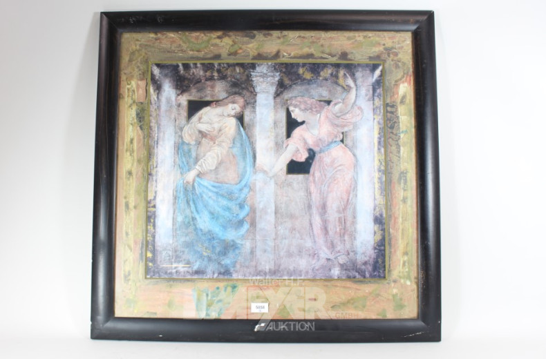 12 div. Drucke: Reiter, Parkszene, Schiffe,