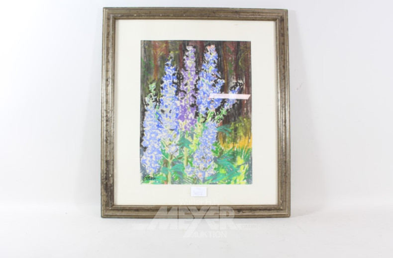 6 versch. Gemälde u. Aquarelle: