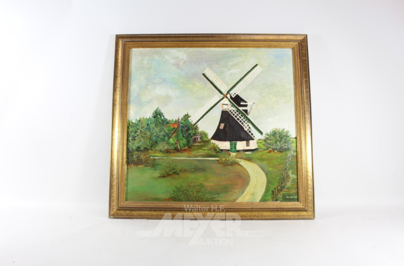 7 versch. Bilder: Waldstück, Bergansicht,