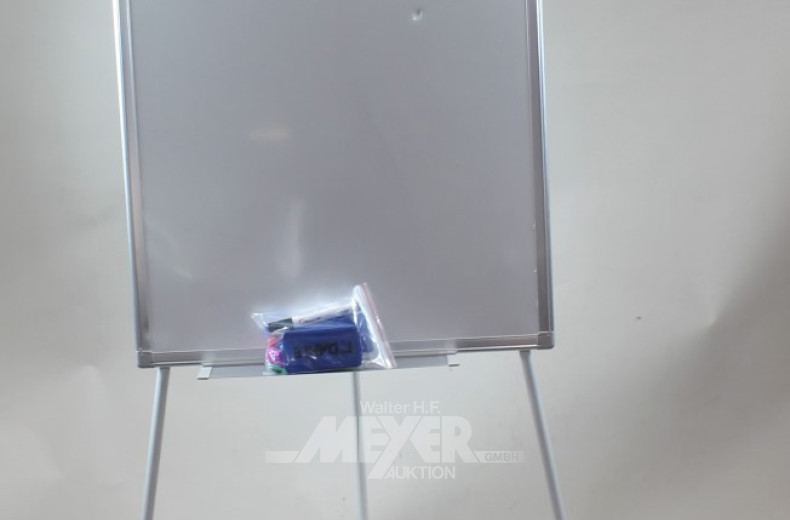 White-Board mit Schwamm u. Stiften