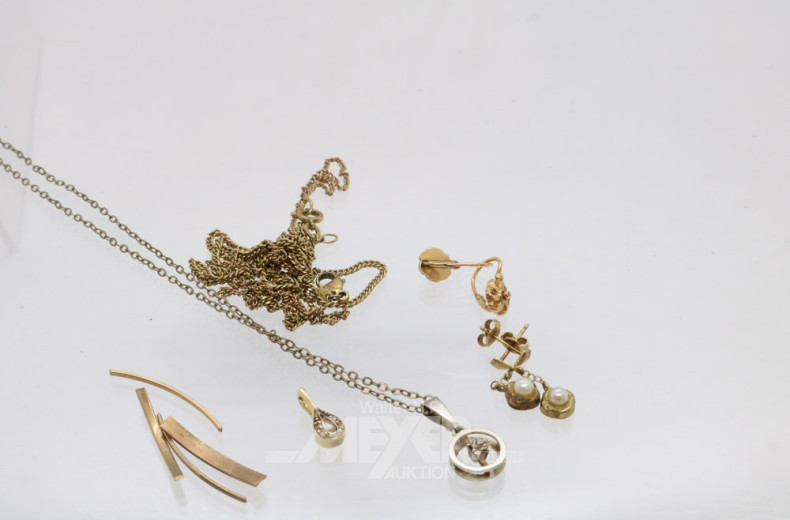 Posten Bruchgold, 333er GG, ca. 10 g.