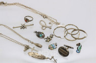Posten Silberschmuck, ca. 60 g.