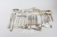 Posten versch. Besteckteile, Silber,