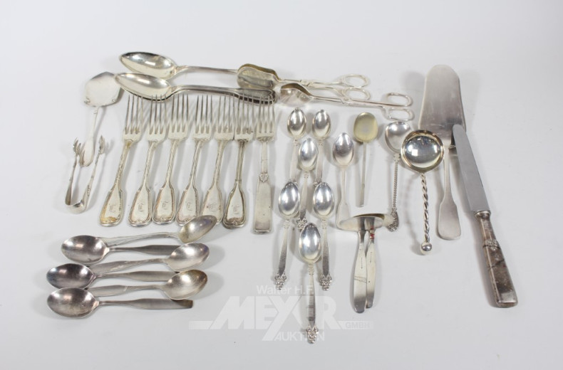 gr. Posten versch. Besteckteile,