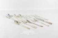 12 Besteckteile, 800er Silber, ca. 560 g,