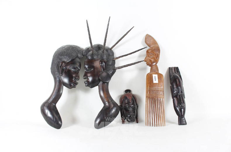 5 versch. afrik. Dekorationen