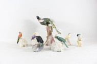 7 versch. Vogeldekorationen,