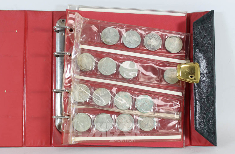 Münzalbum mit div. Münzen