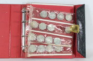 Münzalbum mit div. Münzen