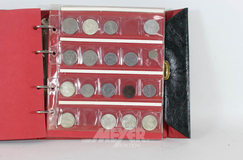 Münzalbum mit div. Münzen