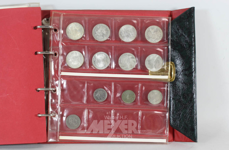 Münzalbum mit div. Münzen