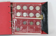 Münzalbum mit div. Münzen