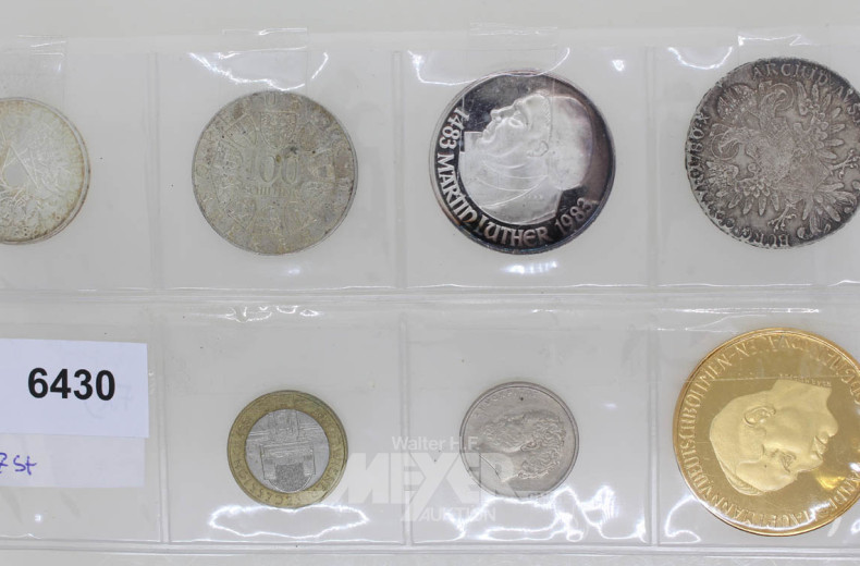 7 Münzen-Medaillen