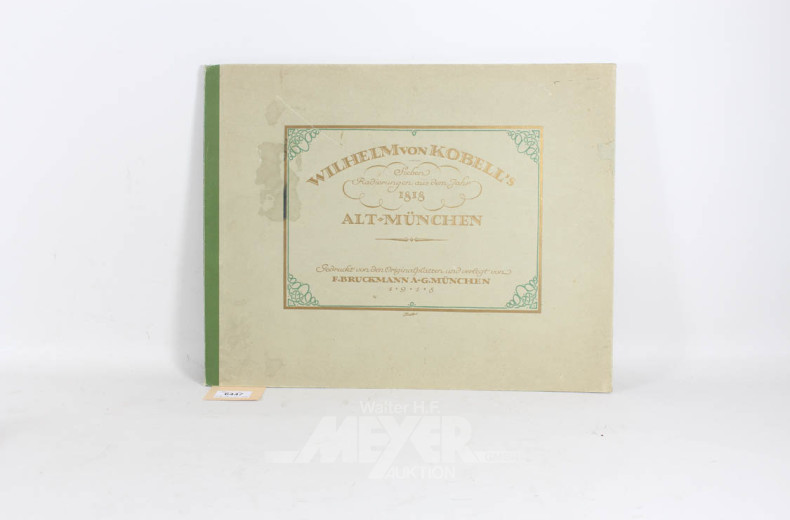 Mappe mit Radierungen ALT-MÜNCHEN
